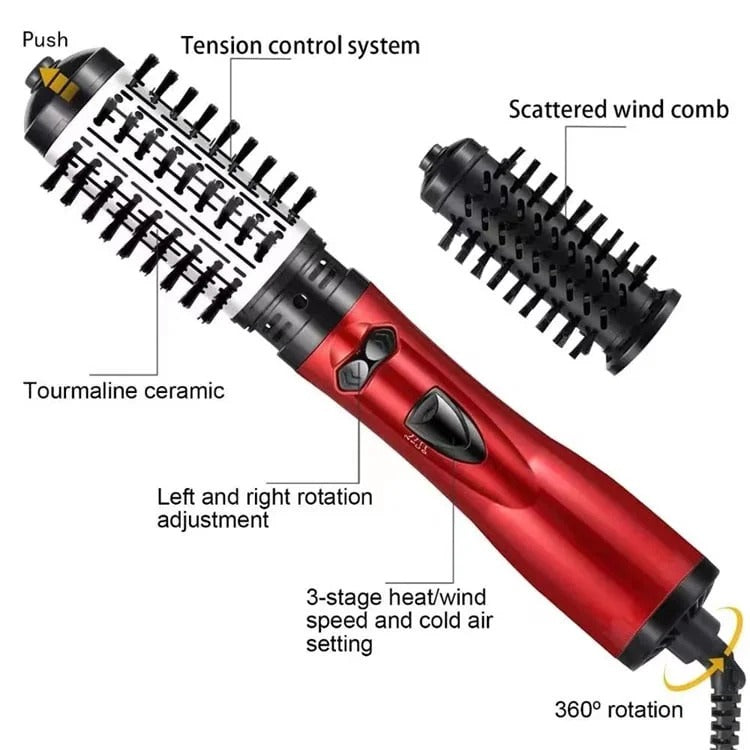 Keramische rotierende Haarbürste für glattes und voluminöses Styling