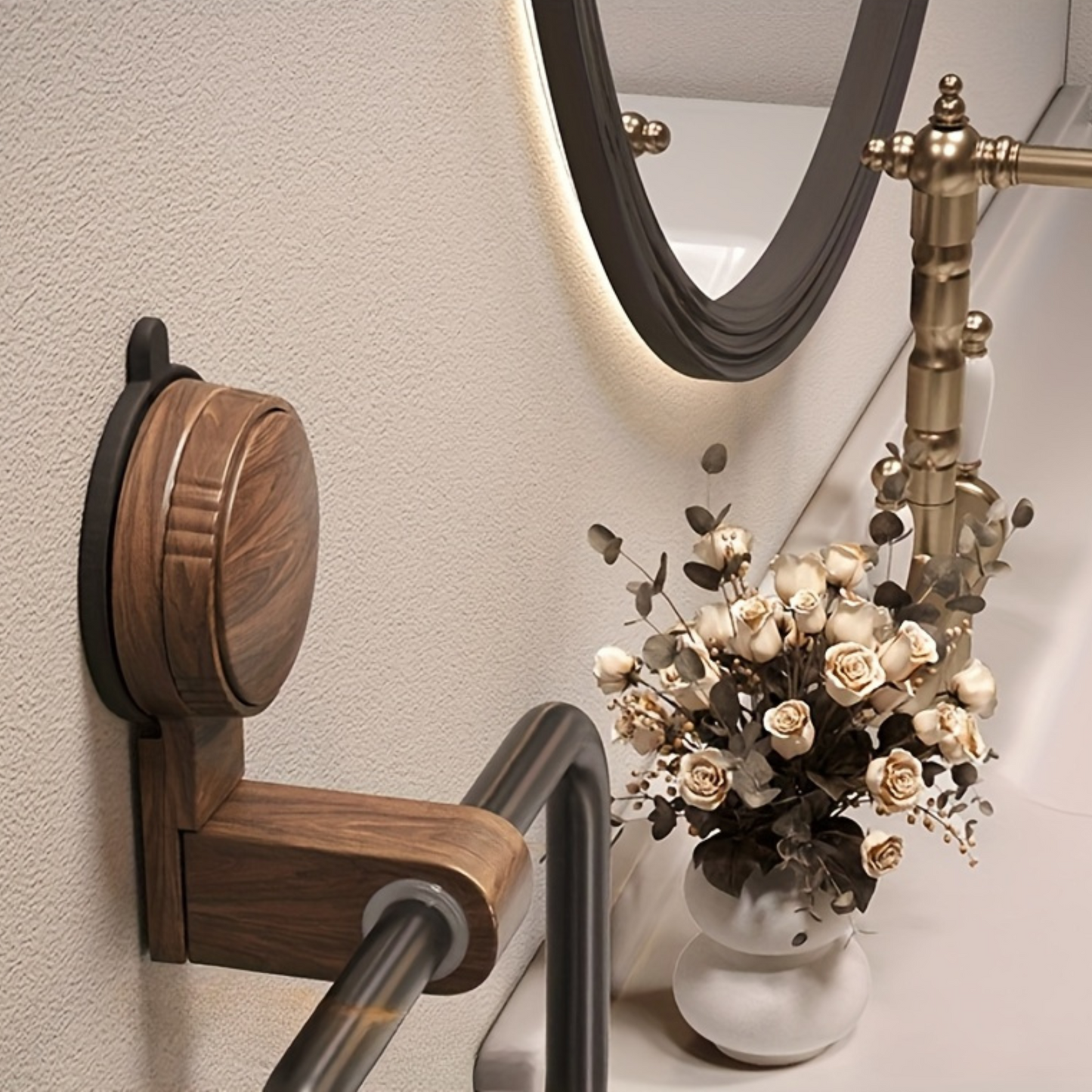 Moderner minimalistischer Wand-Handtuchhalter für stilvolle Badezimmer