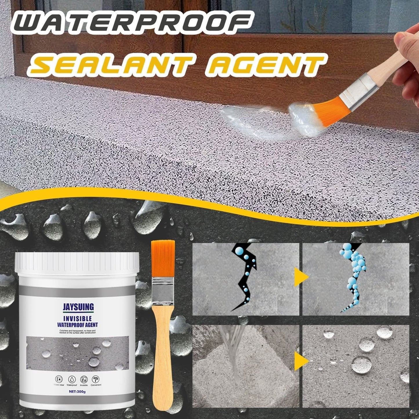AquaShield™ - Superstarkes, unsichtbares, wasserdichtes Anti-Leck-Mittel!