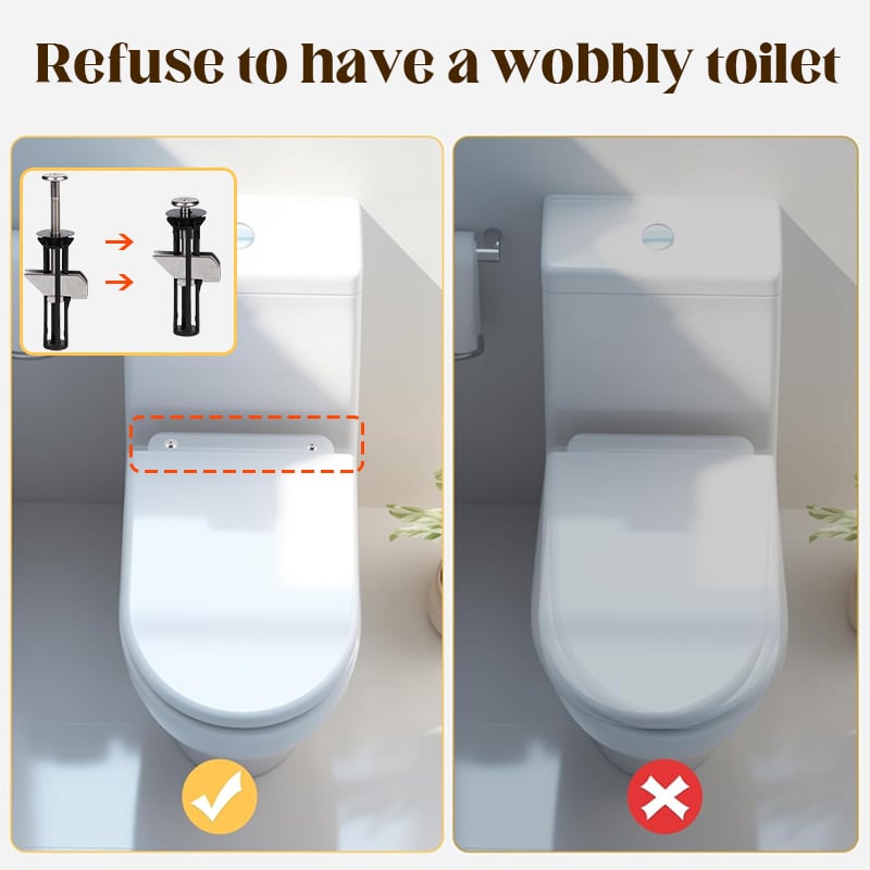 Robustes Reparaturset für Toilettensitz-Schrauben
