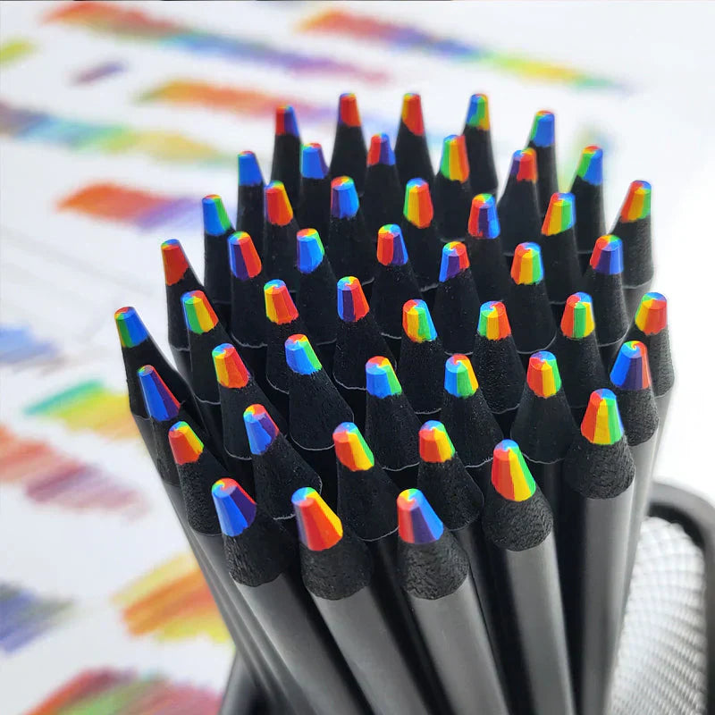 ColorWhirl™ – Regenbogen-Buntstift mit 7 Farben