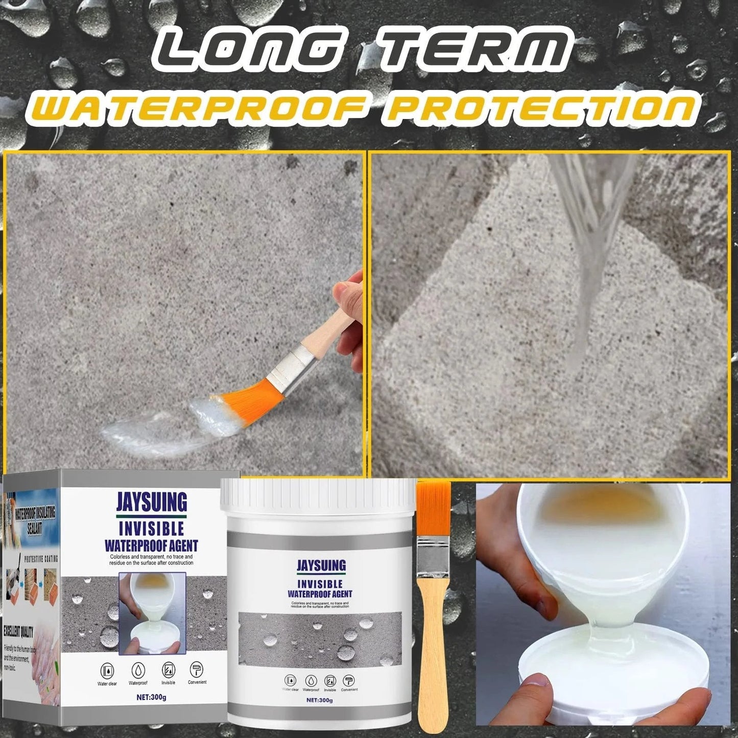 AquaShield™ - Superstarkes, unsichtbares, wasserdichtes Anti-Leck-Mittel!