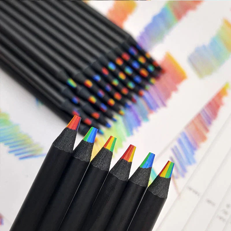 ColorWhirl™ – Regenbogen-Buntstift mit 7 Farben