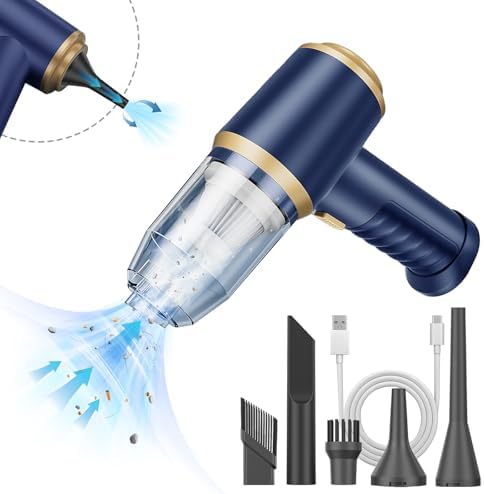 Tragbarer kabelloser Mini-Staubsauger und Luftgebläse für Auto und Zuhause
