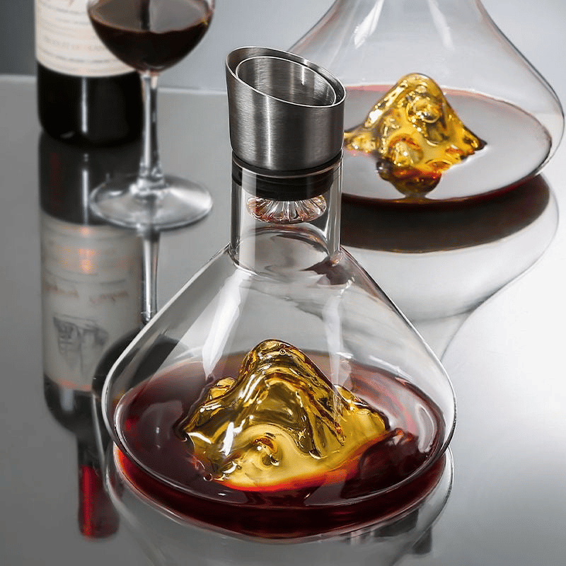 Eleganter Weinbelüfter-Ausgießer für ein geschmeidiges, sedimentfreies Weinerlebnis