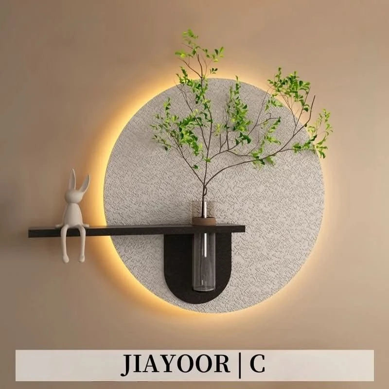 LunaGlow - Minimalistische Mondwandlampe Kunst