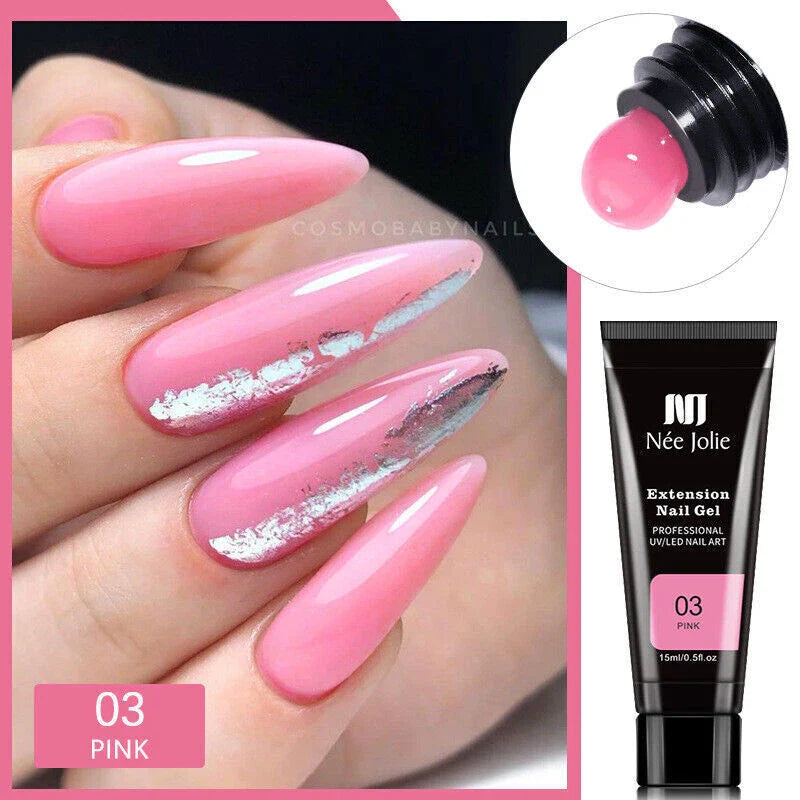 DIY Professionelles Polygel Nagelset für Salon-Qualitäts Maniküren