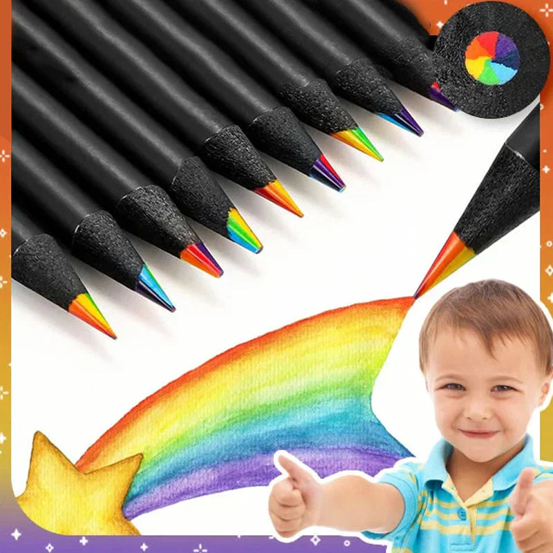 ColorWhirl™ – Regenbogen-Buntstift mit 7 Farben