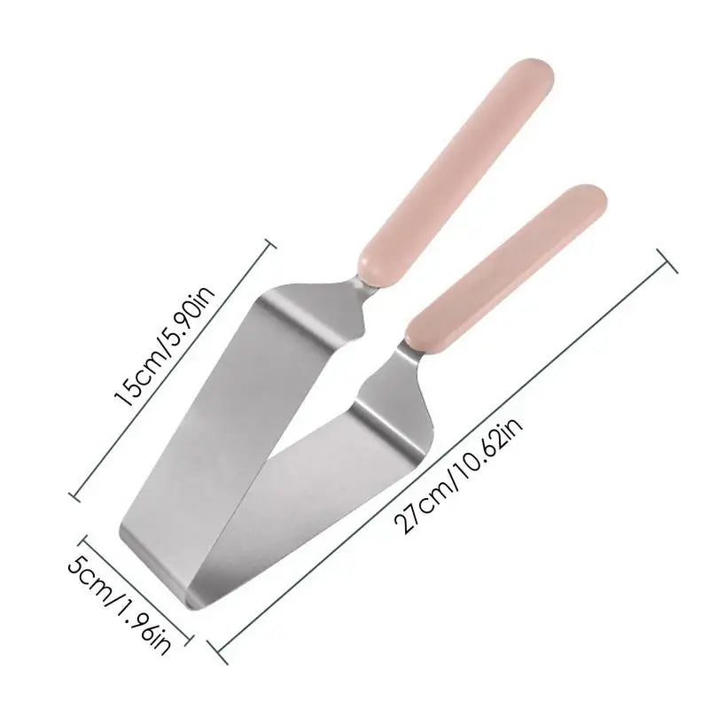 Elegantes dreieckiges Kuchenschneidewerkzeug aus Edelstahl