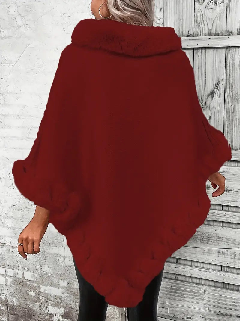 FurWarm™ - Luxuriöser Warmer Pullover mit Pelzbesatz