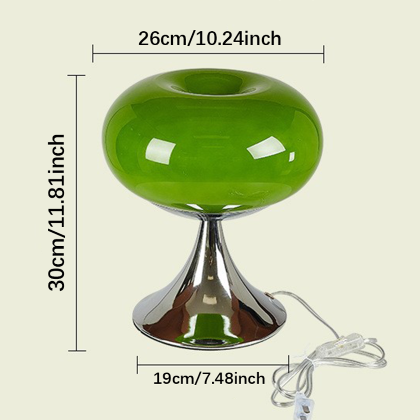 Vintage Apfel Tischlampe für gemütliche Umgebungsbeleuchtung