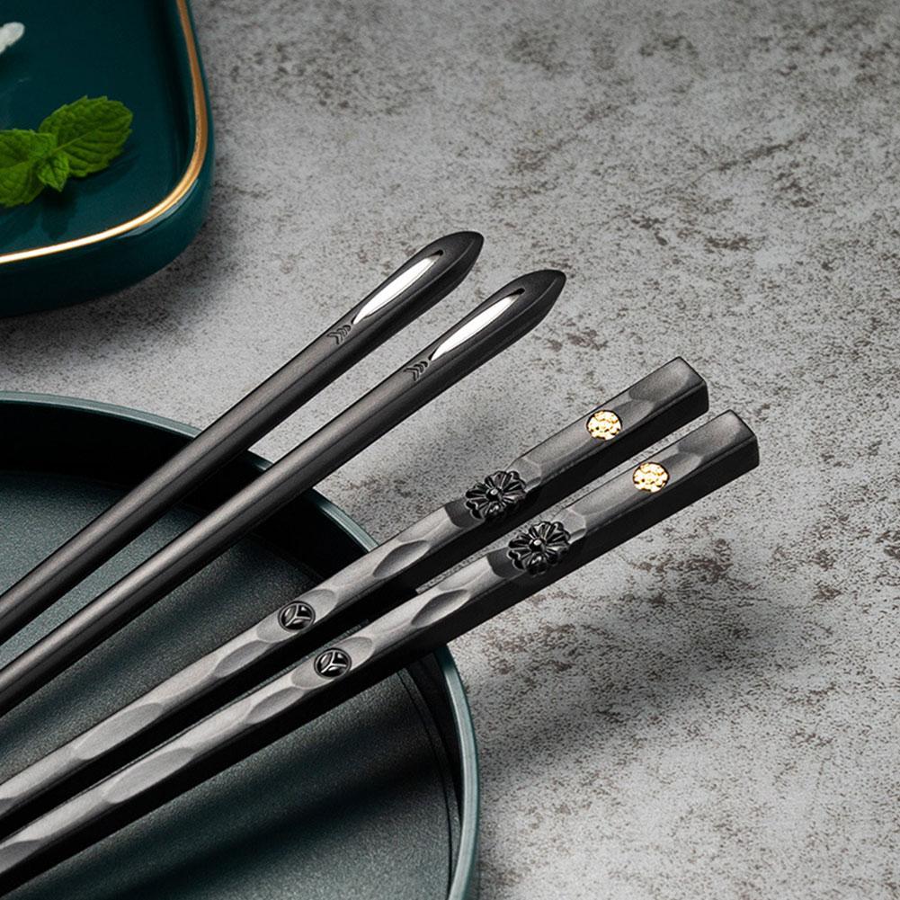 Umweltfreundliches elegantes Bambus-Stäbchen-Set für Essen und Unterhaltung