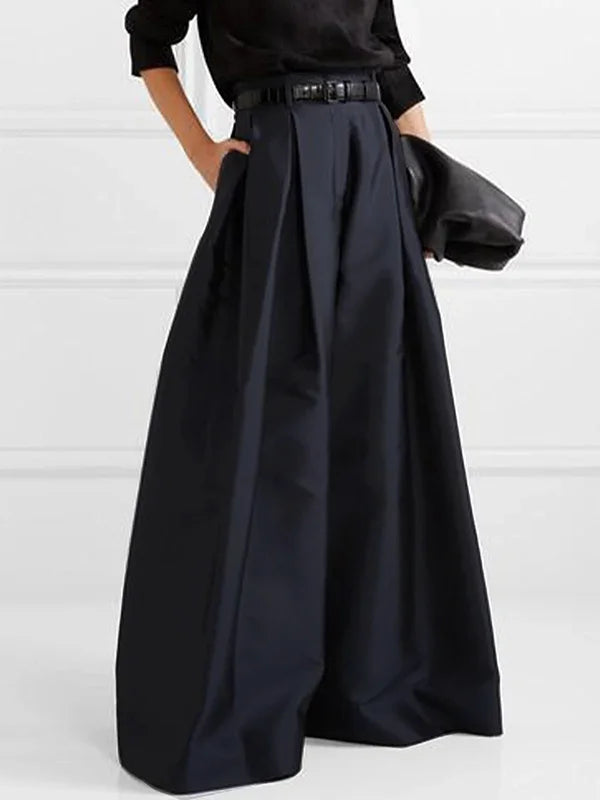 Liarven™ | Solide Farbe Weites Bein Damen Hosen