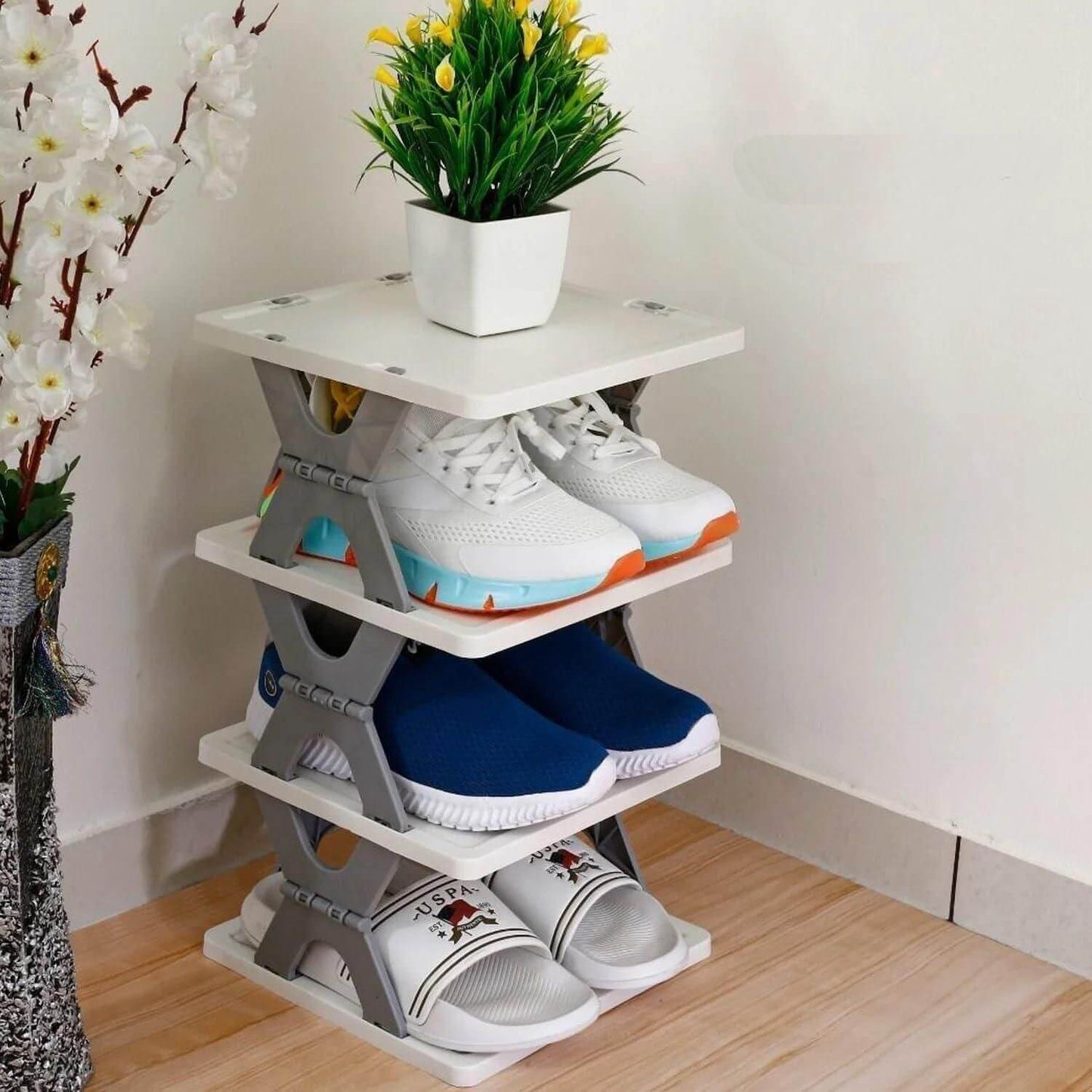 ShoeStack™ | Mehrschichtiges stapelbares Schuhregal