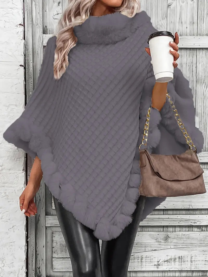FurWarm™ - Luxuriöser Warmer Pullover mit Pelzbesatz