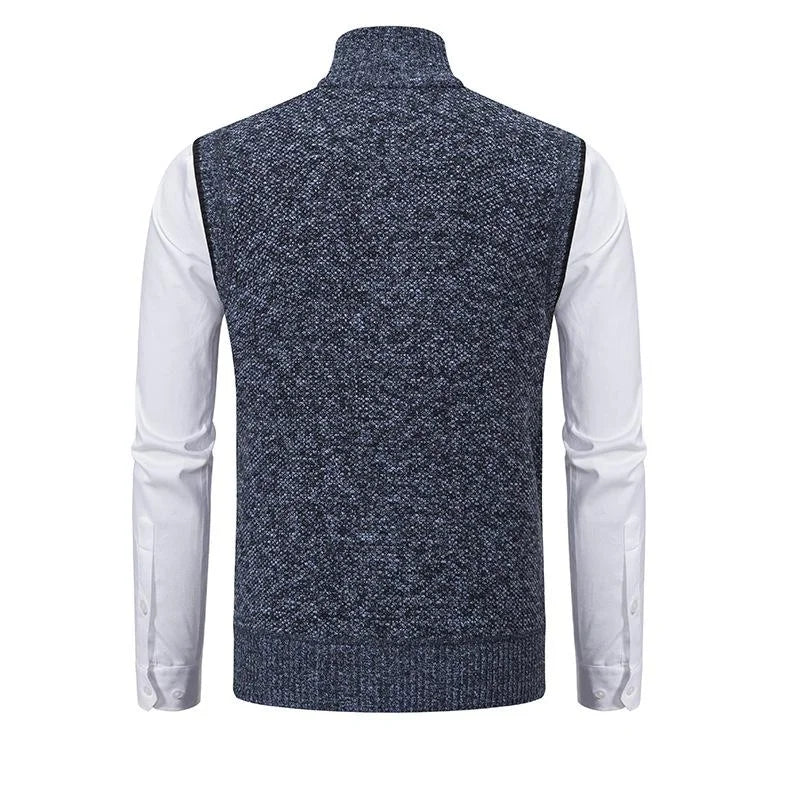 Fleecora™ – Gestrickte Armellose Fleeceweste
