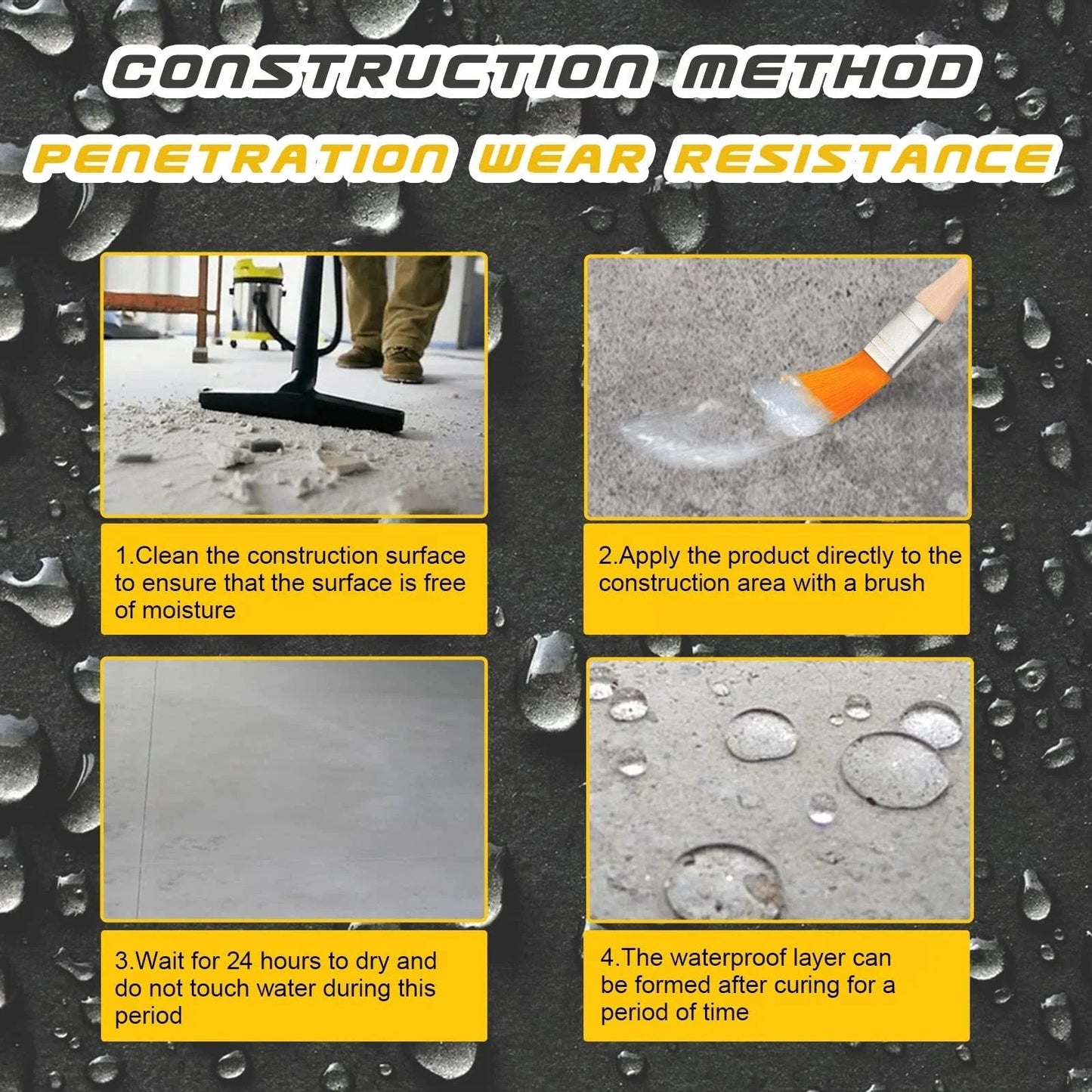 AquaShield™ - Superstarkes, unsichtbares, wasserdichtes Anti-Leck-Mittel!