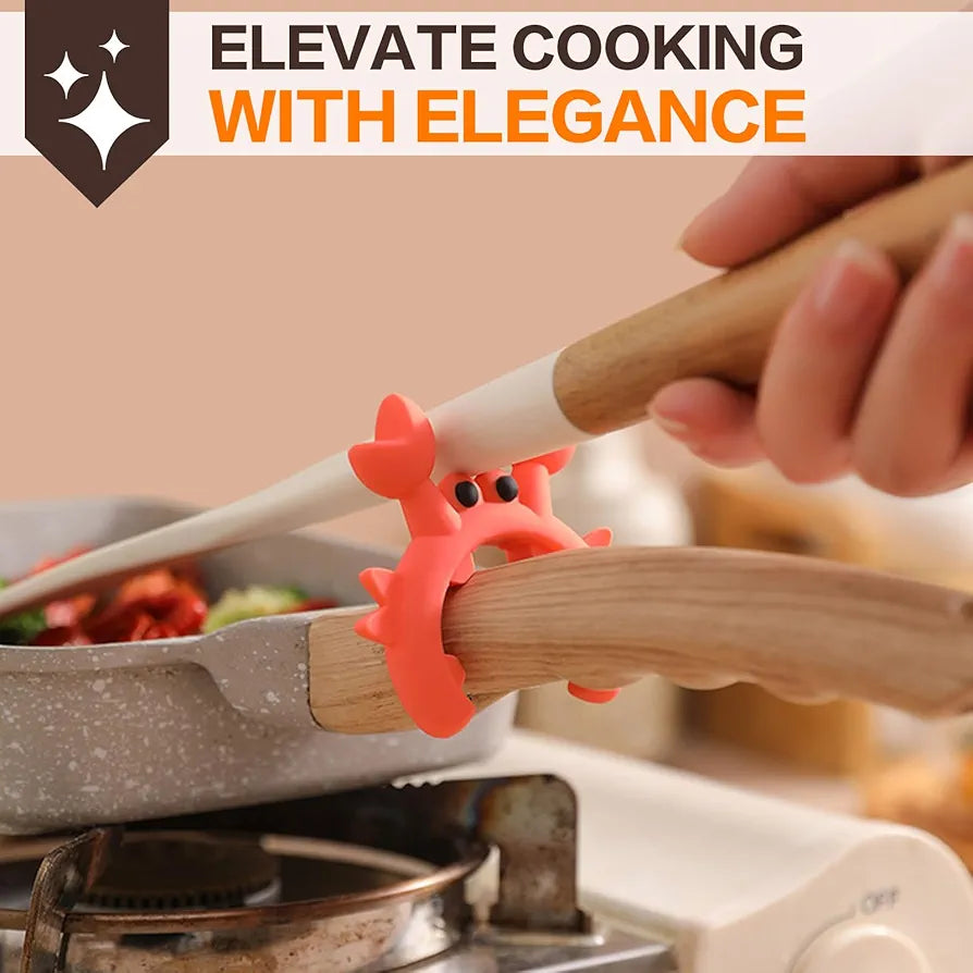 CozyNest™ - Niedliches Krabbenförmiges Spatelhalter-Set