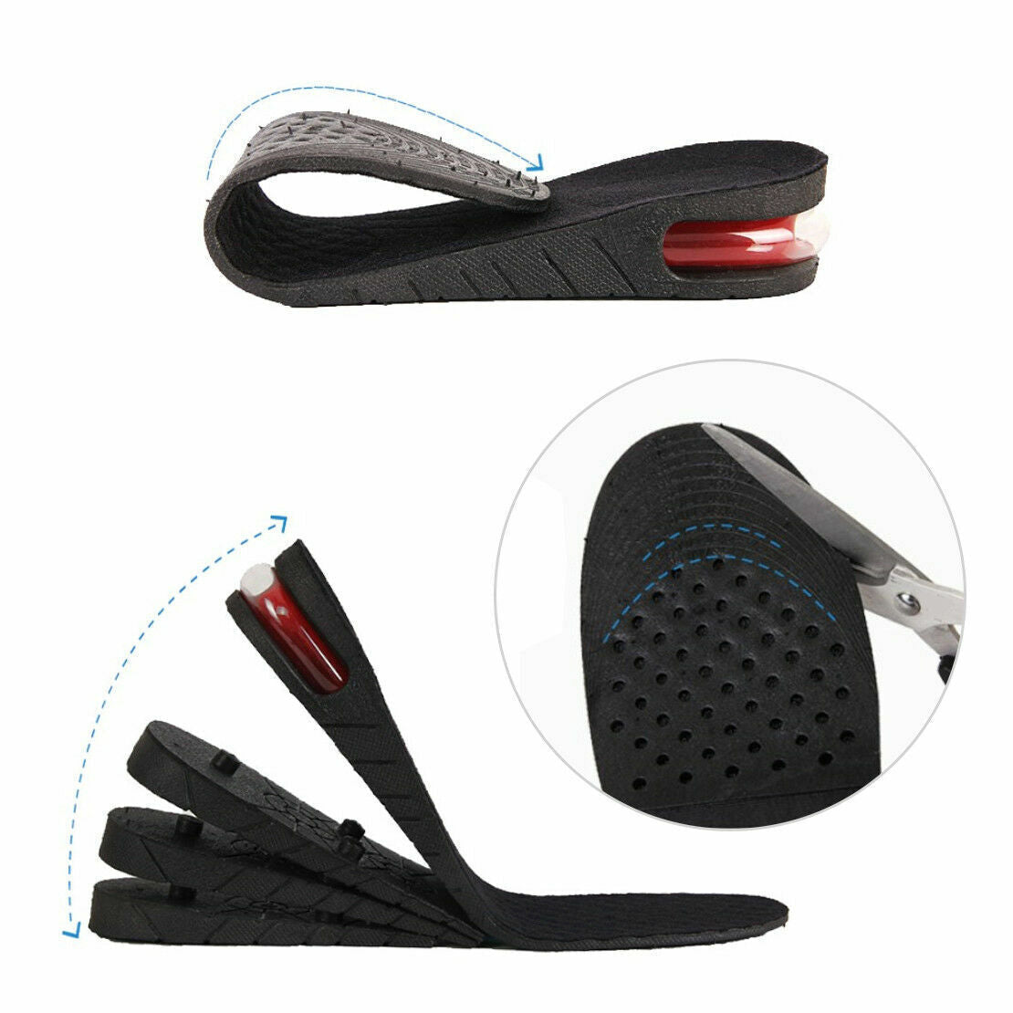 Bequeme höhenerhöhende Schuheinlagen