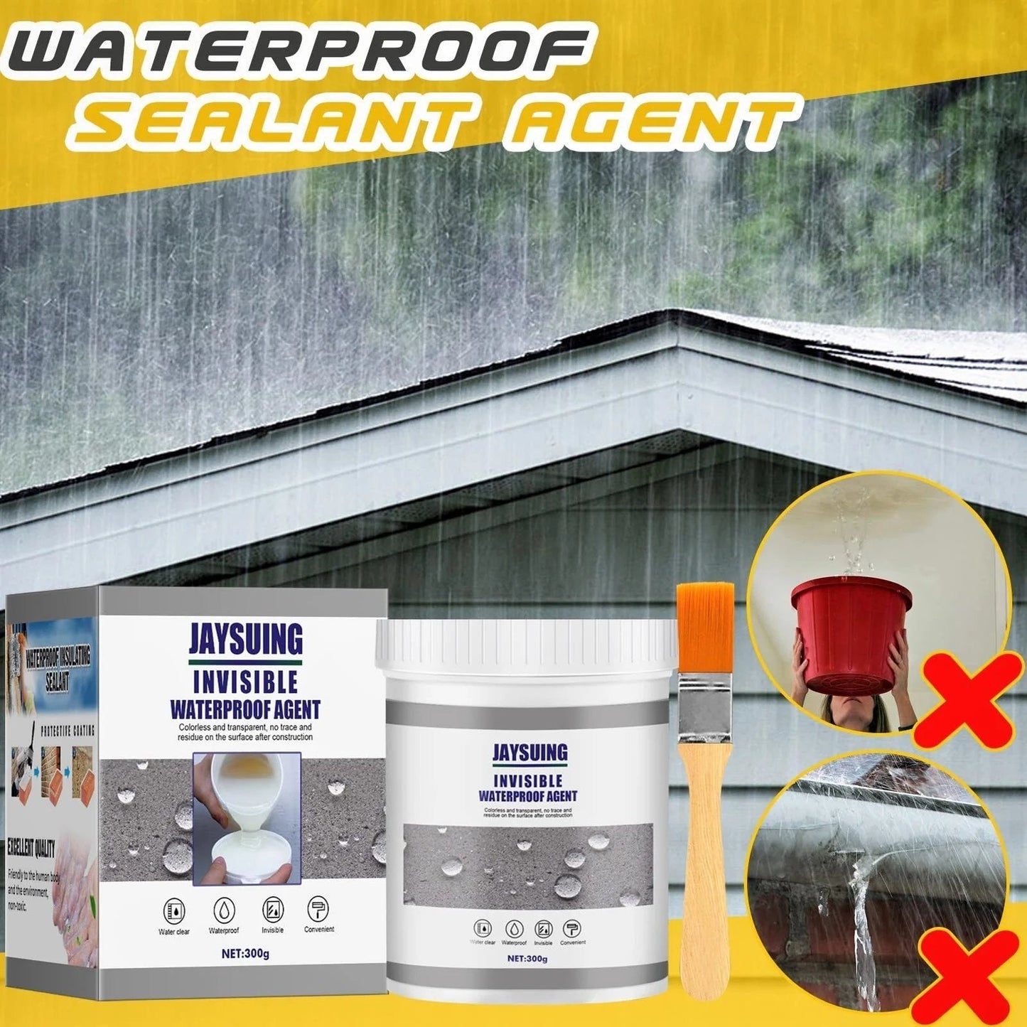 AquaShield™ - Superstarkes, unsichtbares, wasserdichtes Anti-Leck-Mittel!
