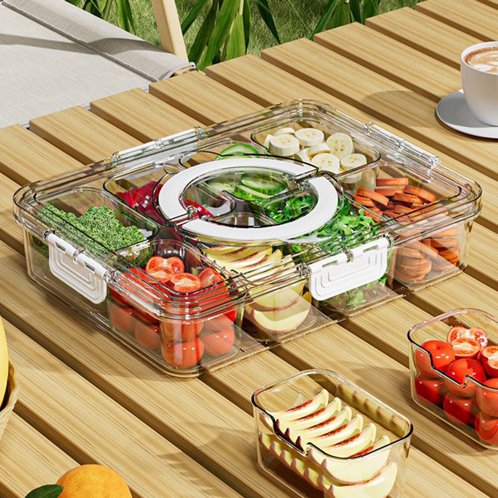 SnackEase™ - Tragbare Snackbox mit sicherem Deckel