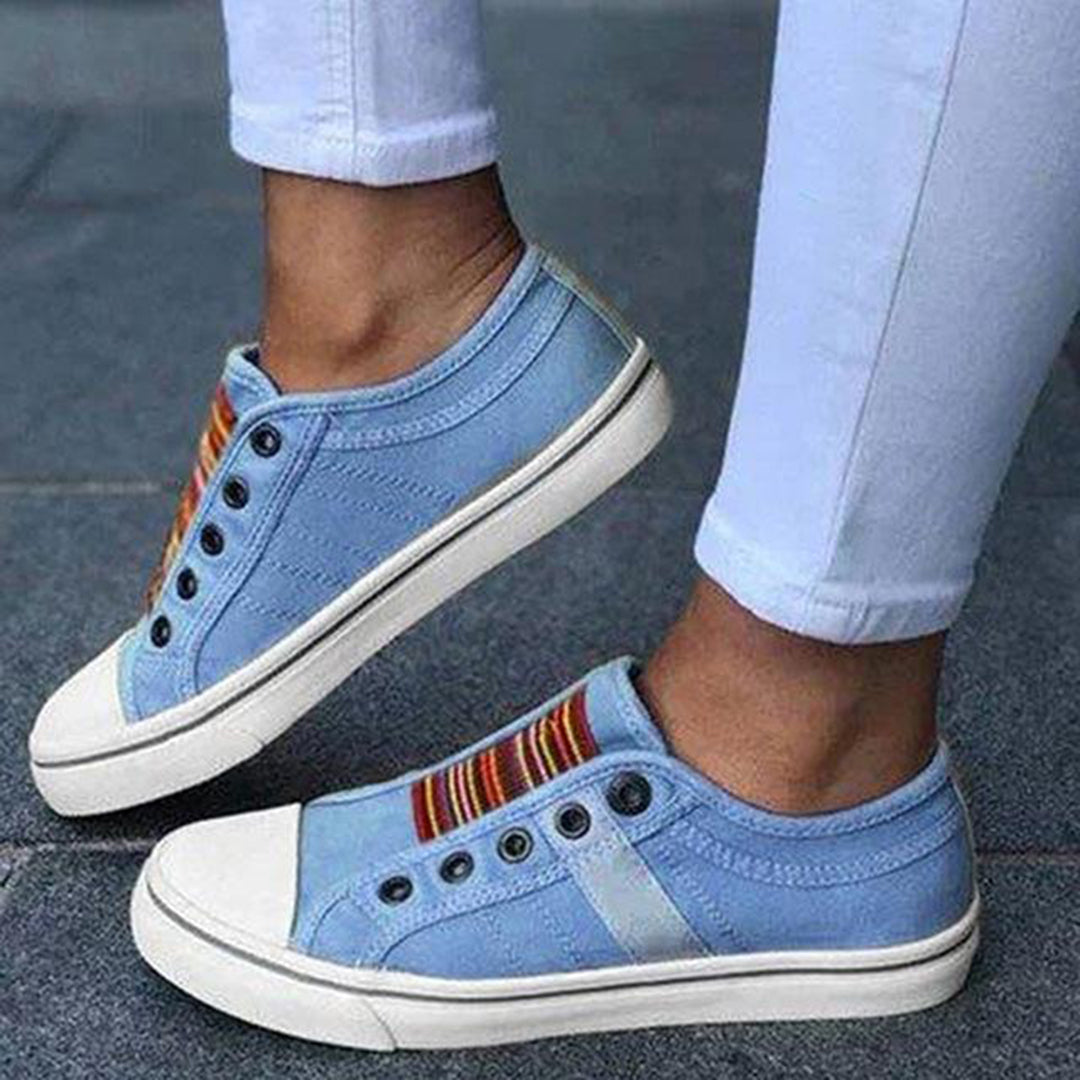 Wiebke™ | Damen Canvas Low-Cut Sneakers – Stilvolle & Bequeme Alltags-Schuhe