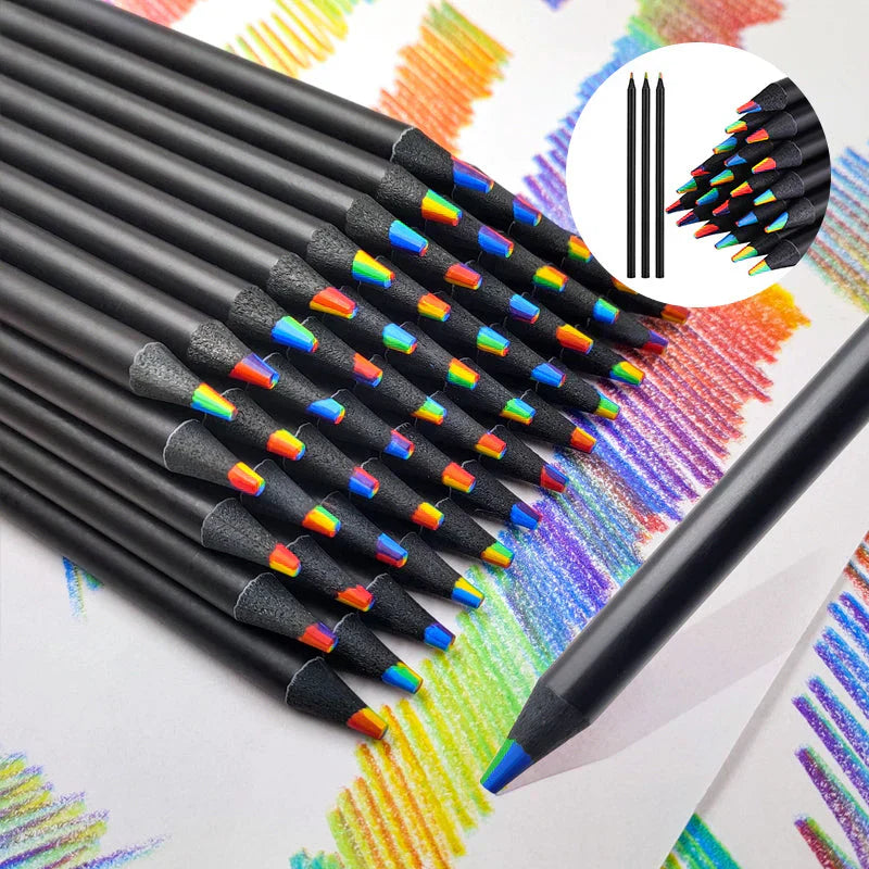ColorWhirl™ – Regenbogen-Buntstift mit 7 Farben