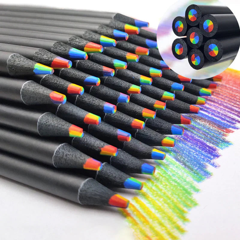 ColorWhirl™ – Regenbogen-Buntstift mit 7 Farben