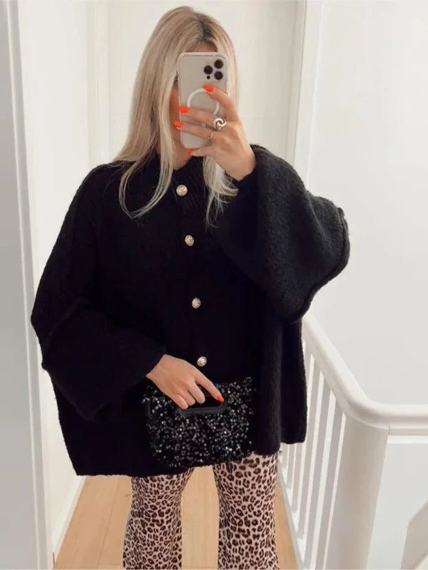 ComfyGo™ | Luxuriöser Oversized-Cardigan für elegante Lagenlooks