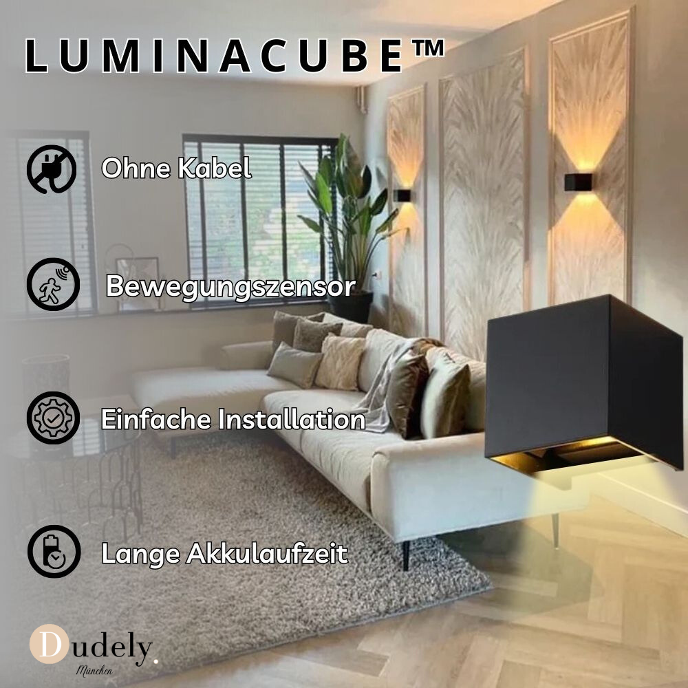 LuminaCube™ | Die kabellose und luxuriöse Wandleuchte!