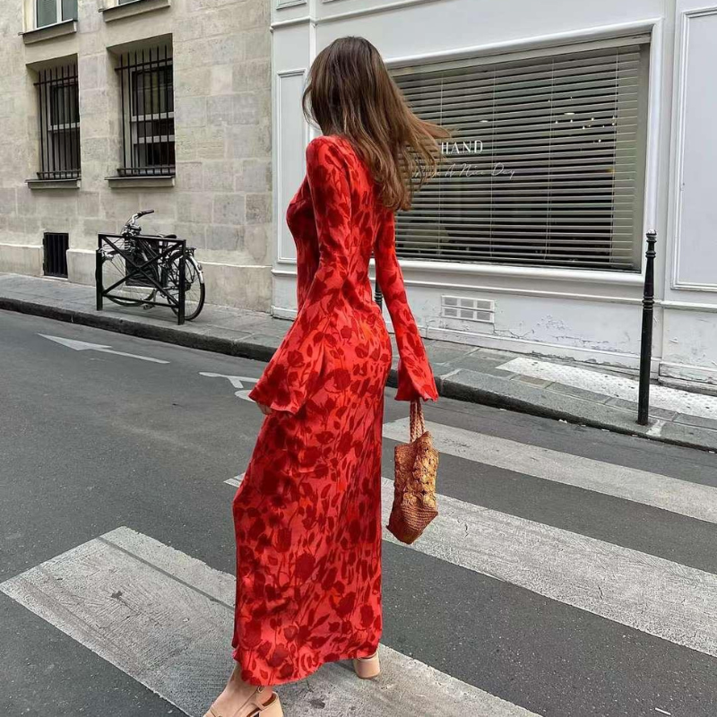 Jane™ | Rotes Maxikleid