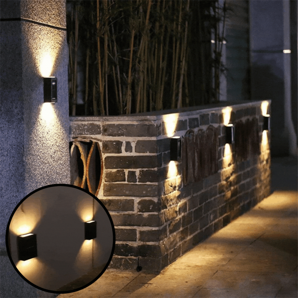 TRAFLA SOLARWALL™ | Luxuriöse LED-Solar-Wandleuchte