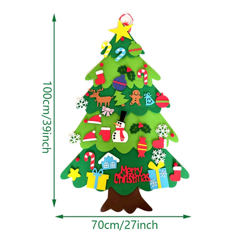 Glowtree™ Dekorativer Weihnachtsbaum Wandbehang mit Lichterketten