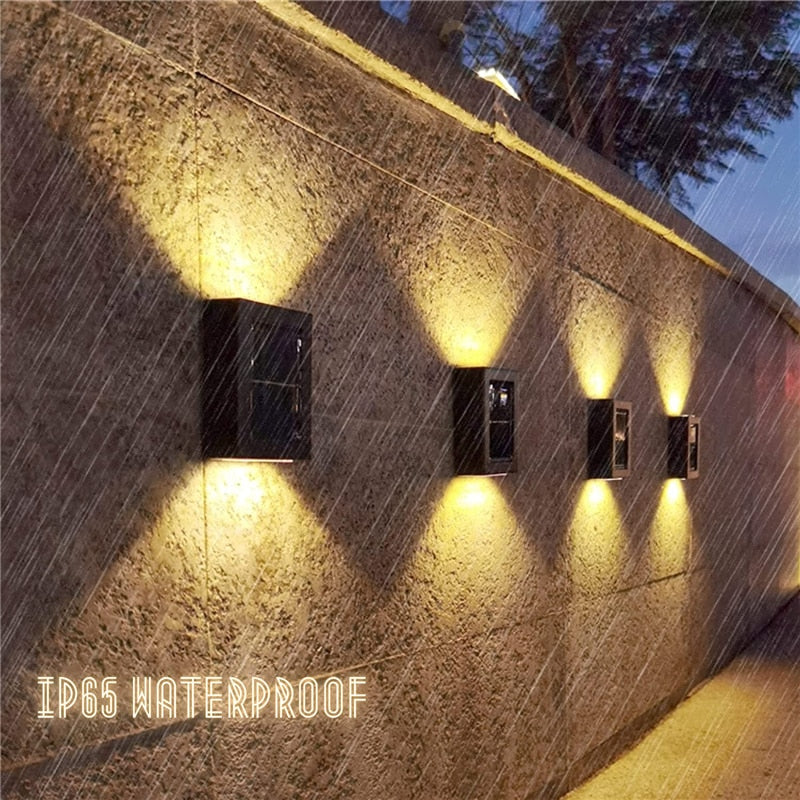 TRAFLA SOLARWALL™ | Luxuriöse LED-Solar-Wandleuchte