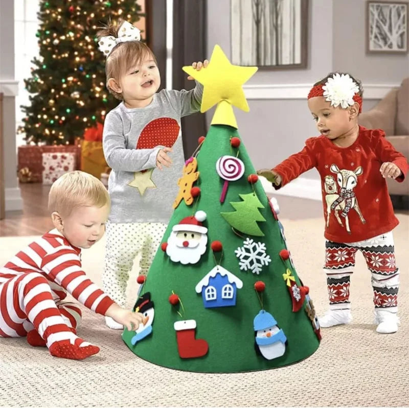 Glowtree™ Dekorativer Weihnachtsbaum Wandbehang mit Lichterketten