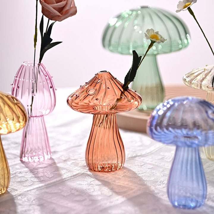 Fungglass™ | Kaktus & Pilz Transparente Glasvasen