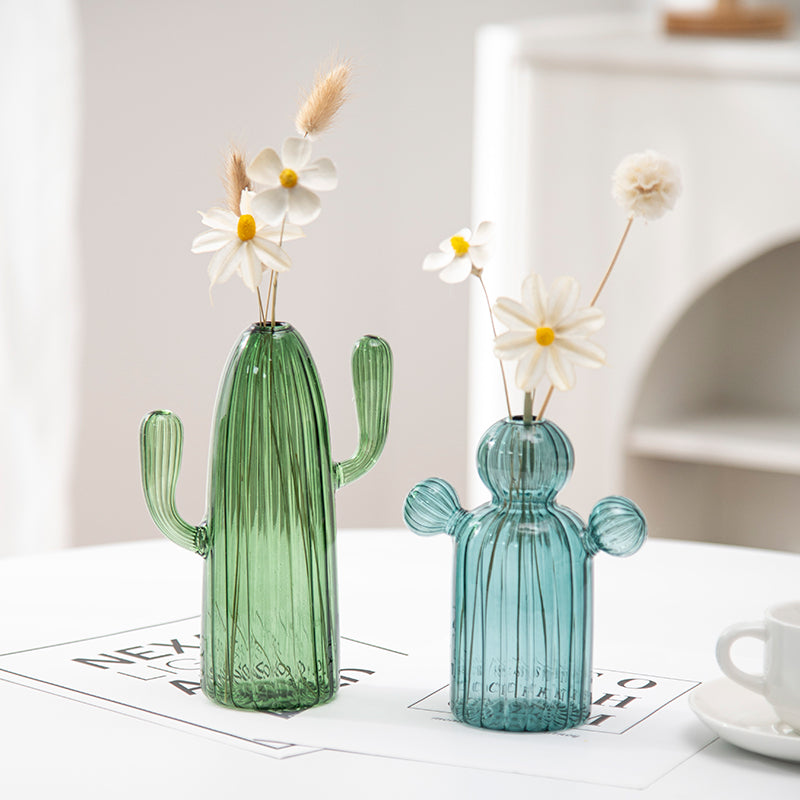 Fungglass™ | Kaktus & Pilz Transparente Glasvasen