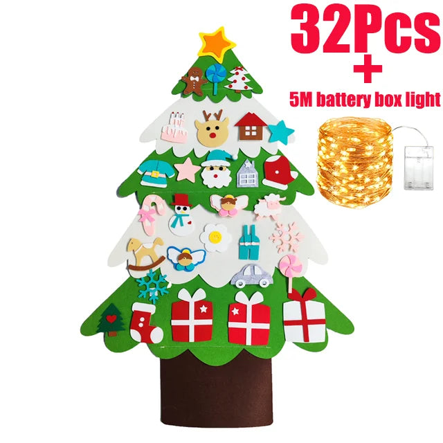 Glowtree™ Dekorativer Weihnachtsbaum Wandbehang mit Lichterketten