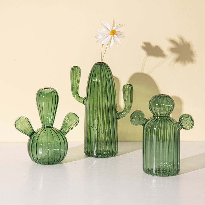 Fungglass™ | Kaktus & Pilz Transparente Glasvasen