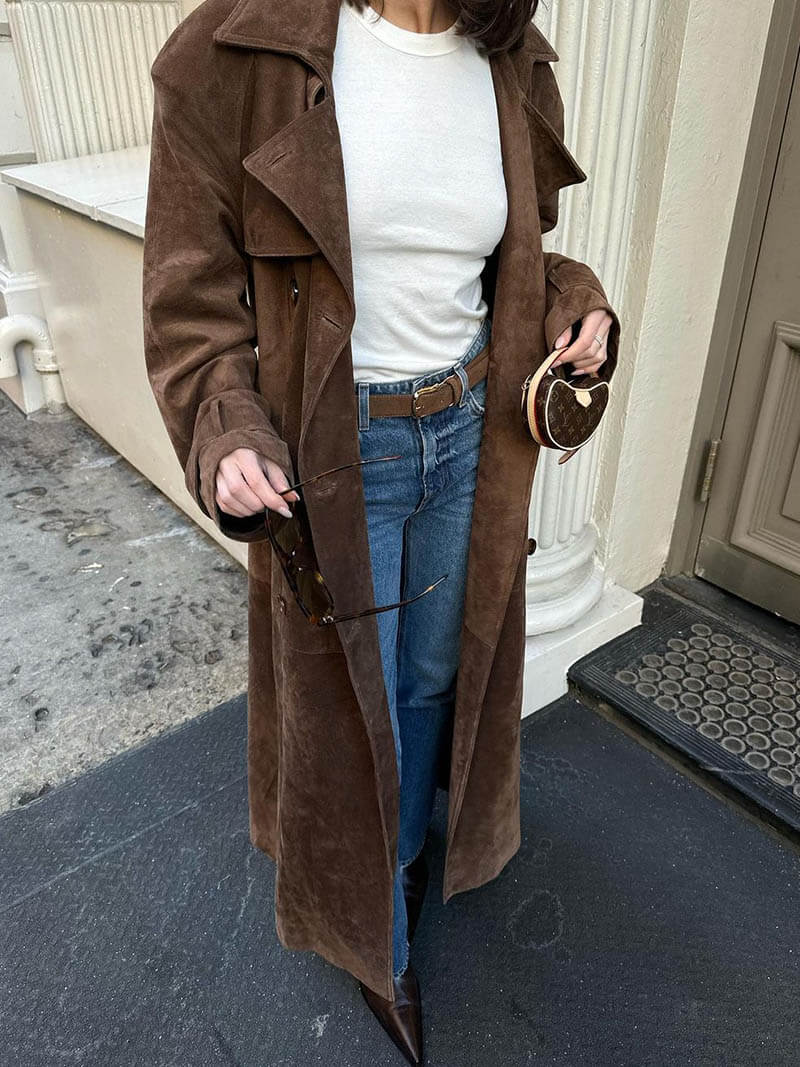 Frejas™ | Mocha Trenchcoat - Imitation Mocha