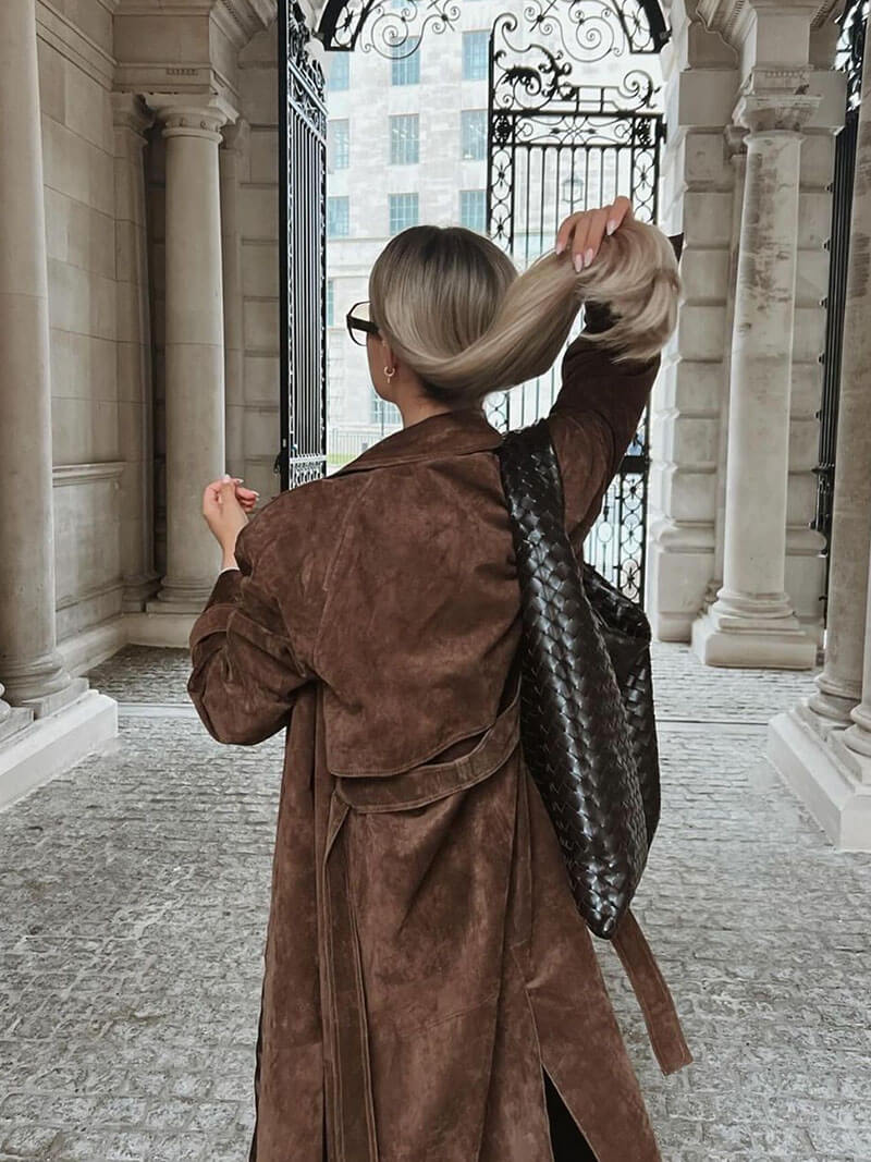 Frejas™ | Mocha Trenchcoat - Imitation Mocha