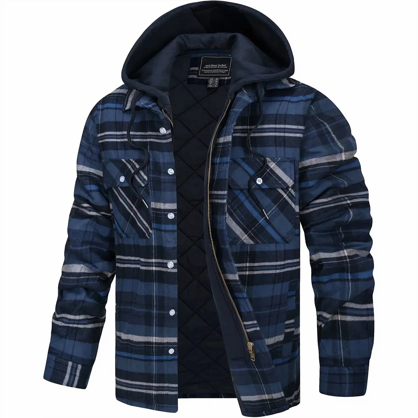 50% off | PlaidWarm™ - Men's Hooded Winter Jacket