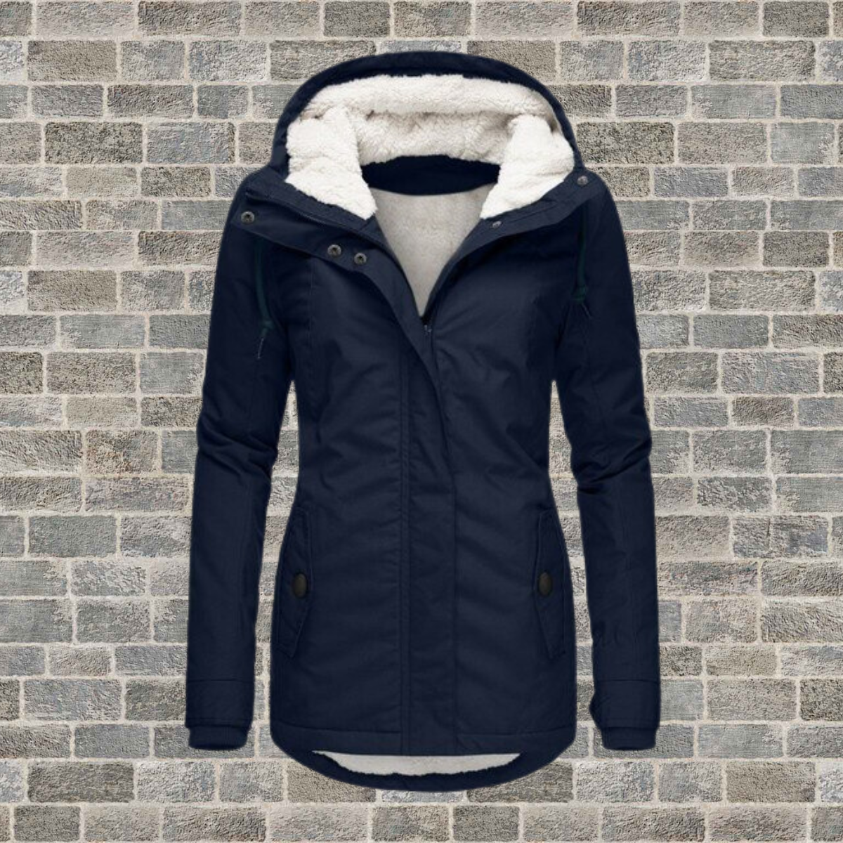 Johana™ | Warmer Baumwoll-Sherpa-Kapuzenpullover