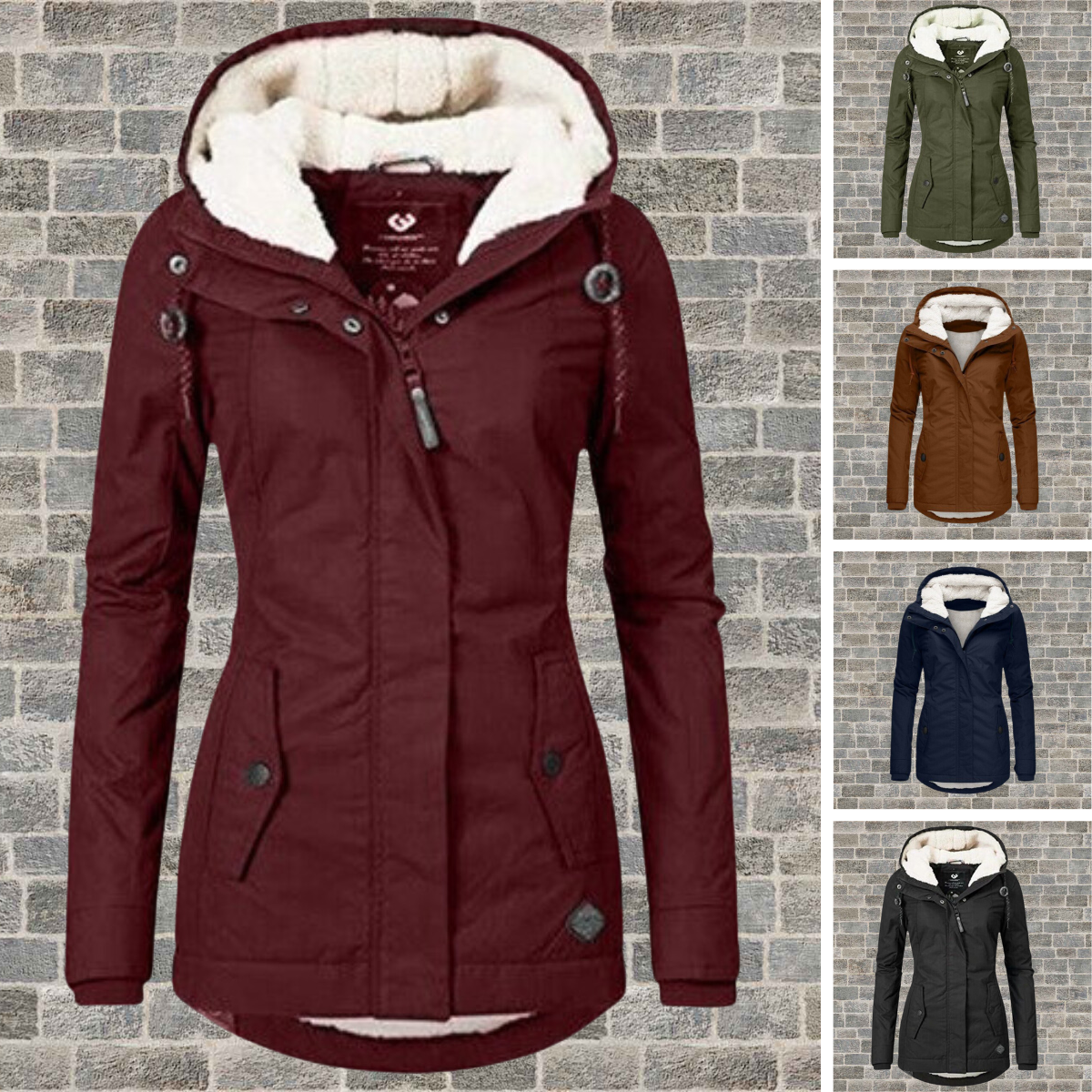 Johana™ | Warmer Baumwoll-Sherpa-Kapuzenpullover
