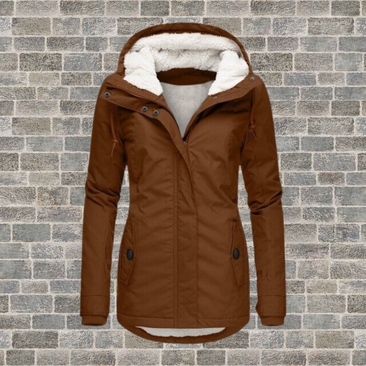 Johana™ | Warmer Baumwoll-Sherpa-Kapuzenpullover