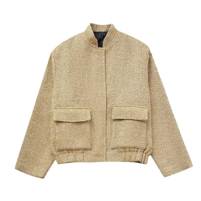 Snugglea™ | Pailletten Bomberjacke