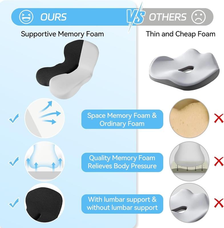 Ergonomisches Memory-Schaumstoff-Unterstützungskissen für Komfort und Entspannung