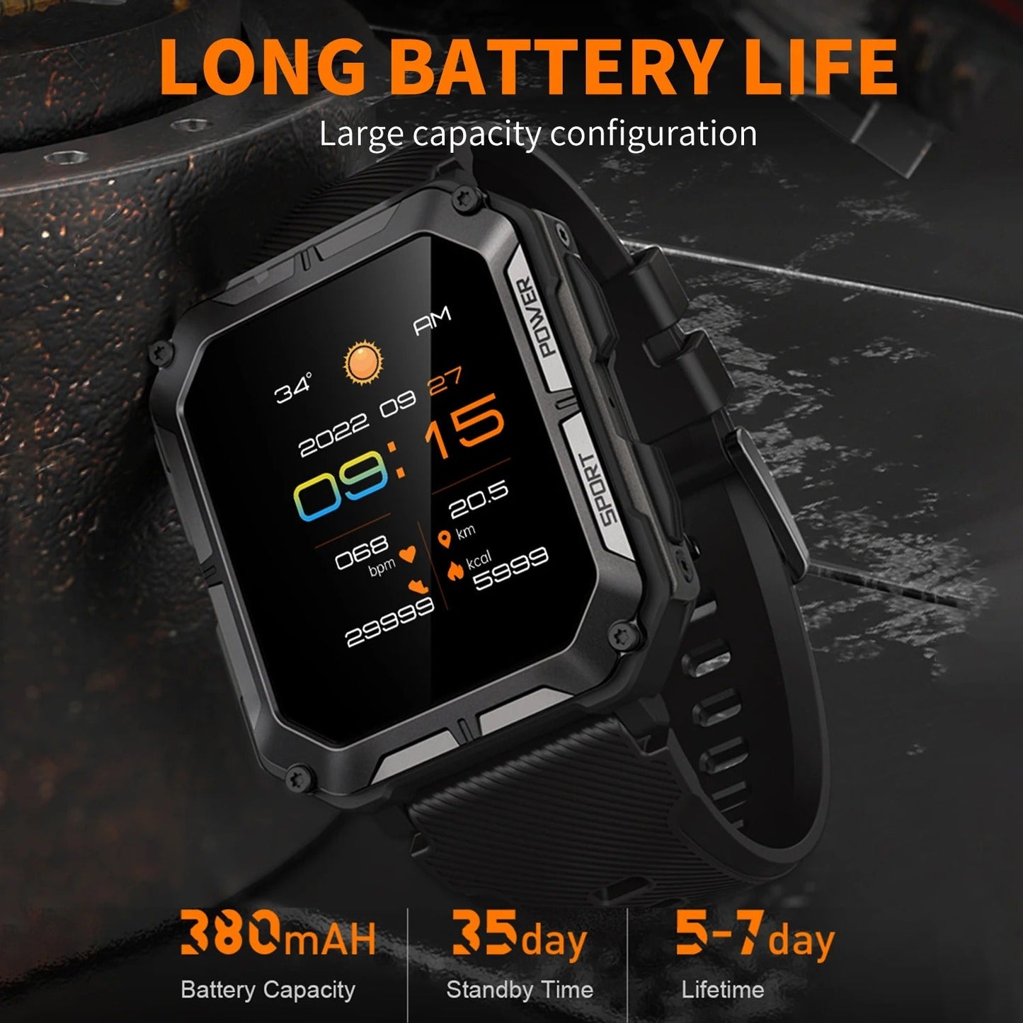 Galaxy-inspirierte robuste Smartwatch für einen aktiven Lebensstil
