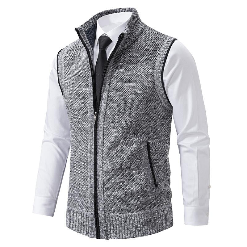 Fleecora™ – Gestrickte Armellose Fleeceweste