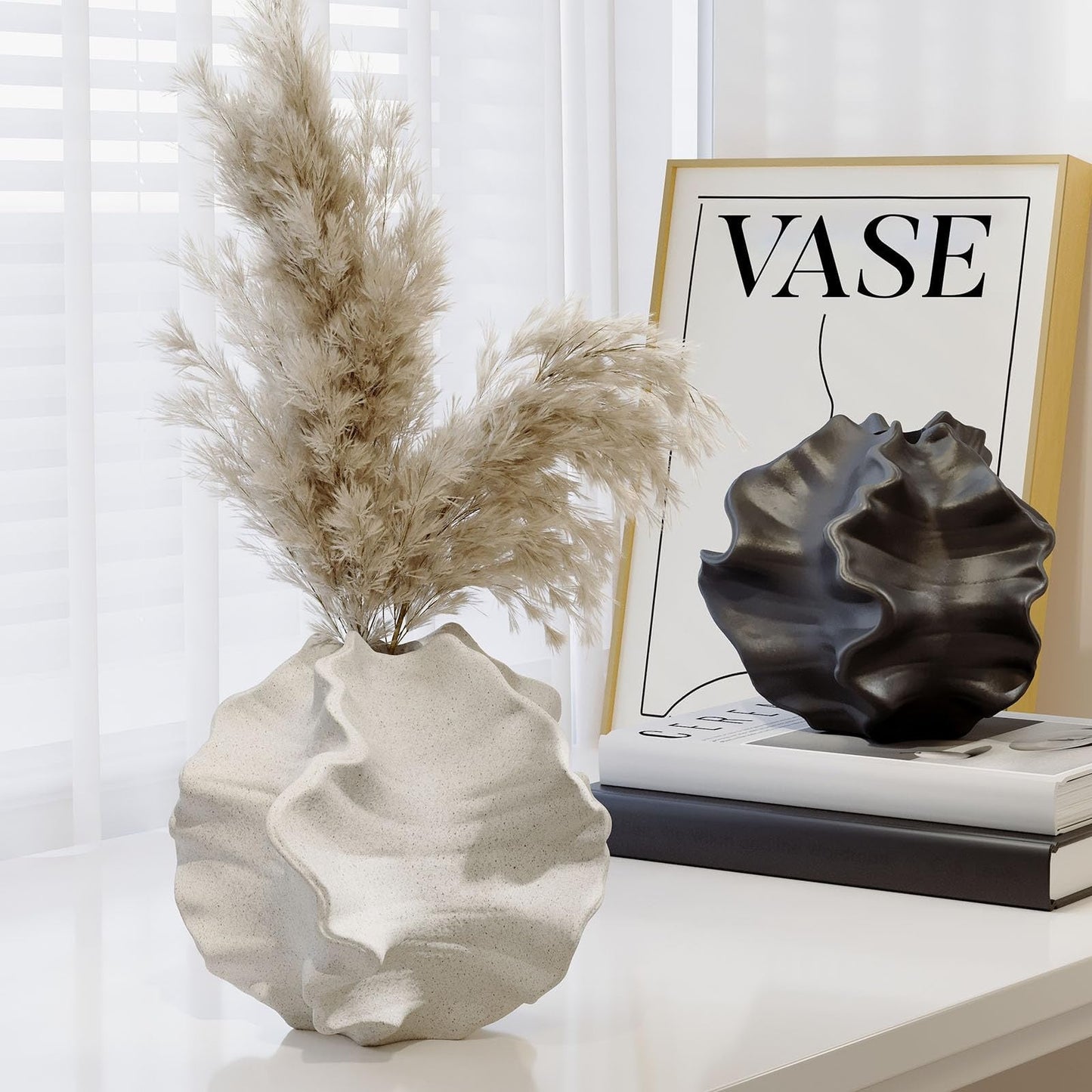 Von der Meeresoberfläche inspirierte Wellen-Wandkunst für elegantes Küstendekor
